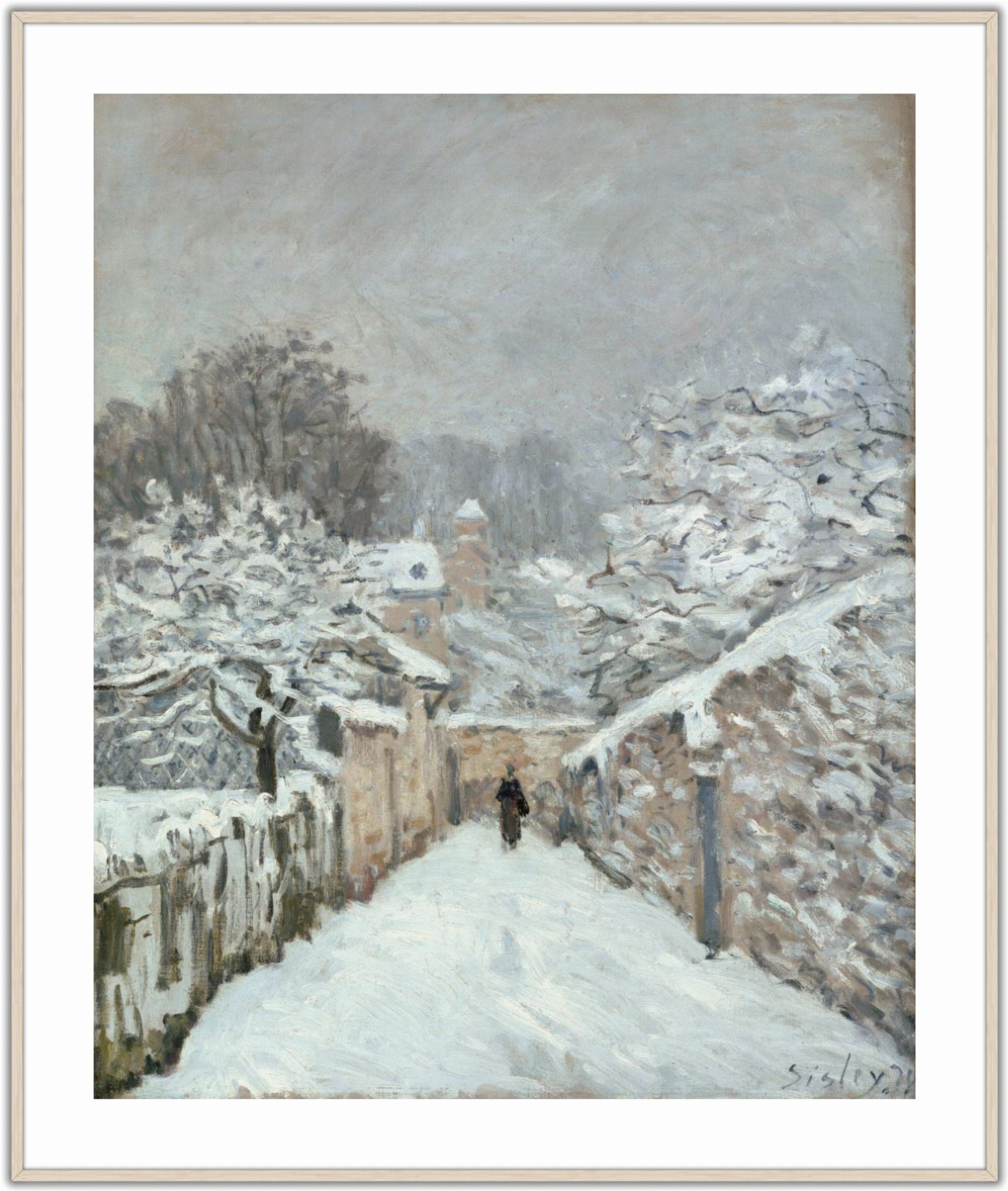 La neige à Louveciennes (Yvelines)
