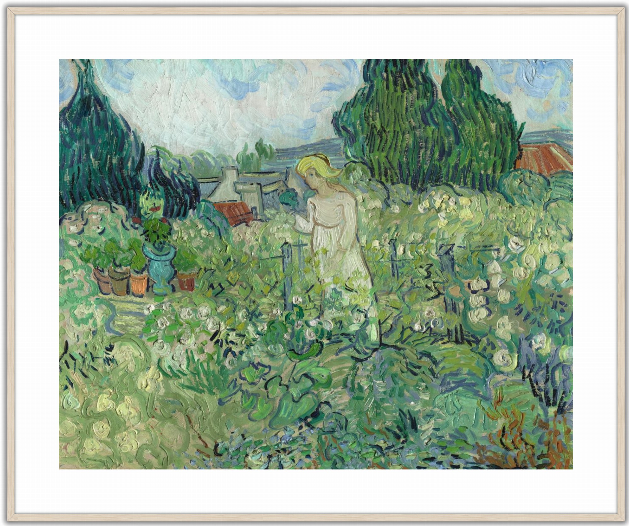 Mademoiselle Gachet dans son jardin à Auvers-sur-Oise